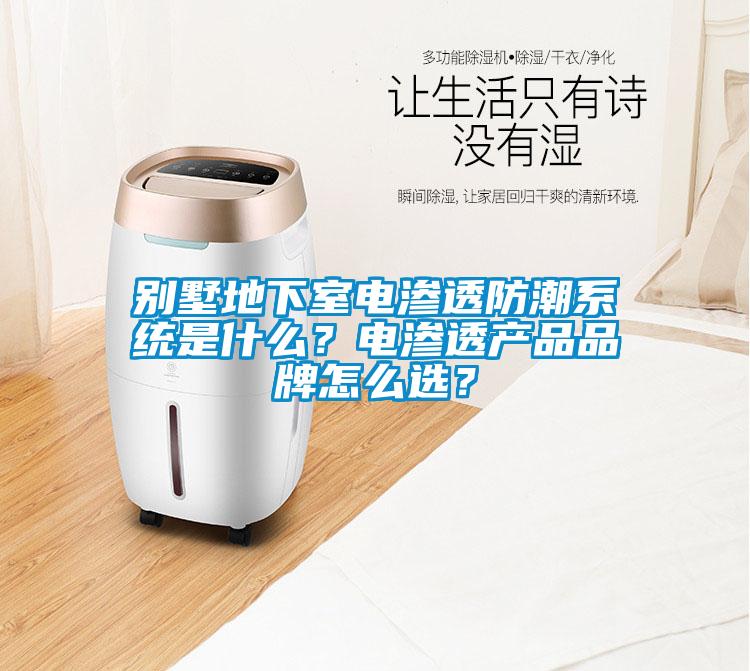 別墅地下室電滲透防潮系統(tǒng)是什么？電滲透產(chǎn)品品牌怎么選？