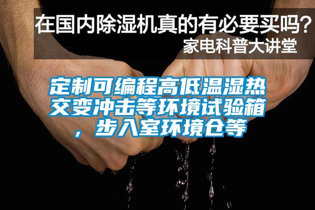 定制可編程高低溫濕熱交變沖擊等環(huán)境試驗(yàn)箱，步入室環(huán)境倉(cāng)等