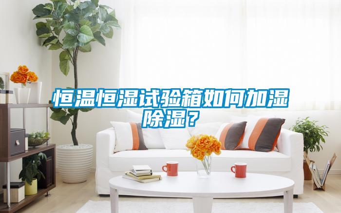 恒溫恒濕試驗(yàn)箱如何加濕除濕？