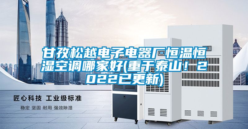 甘孜松越電子電器廠恒溫恒濕空調(diào)哪家好(重于泰山！2022已更新)